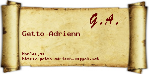 Getto Adrienn névjegykártya